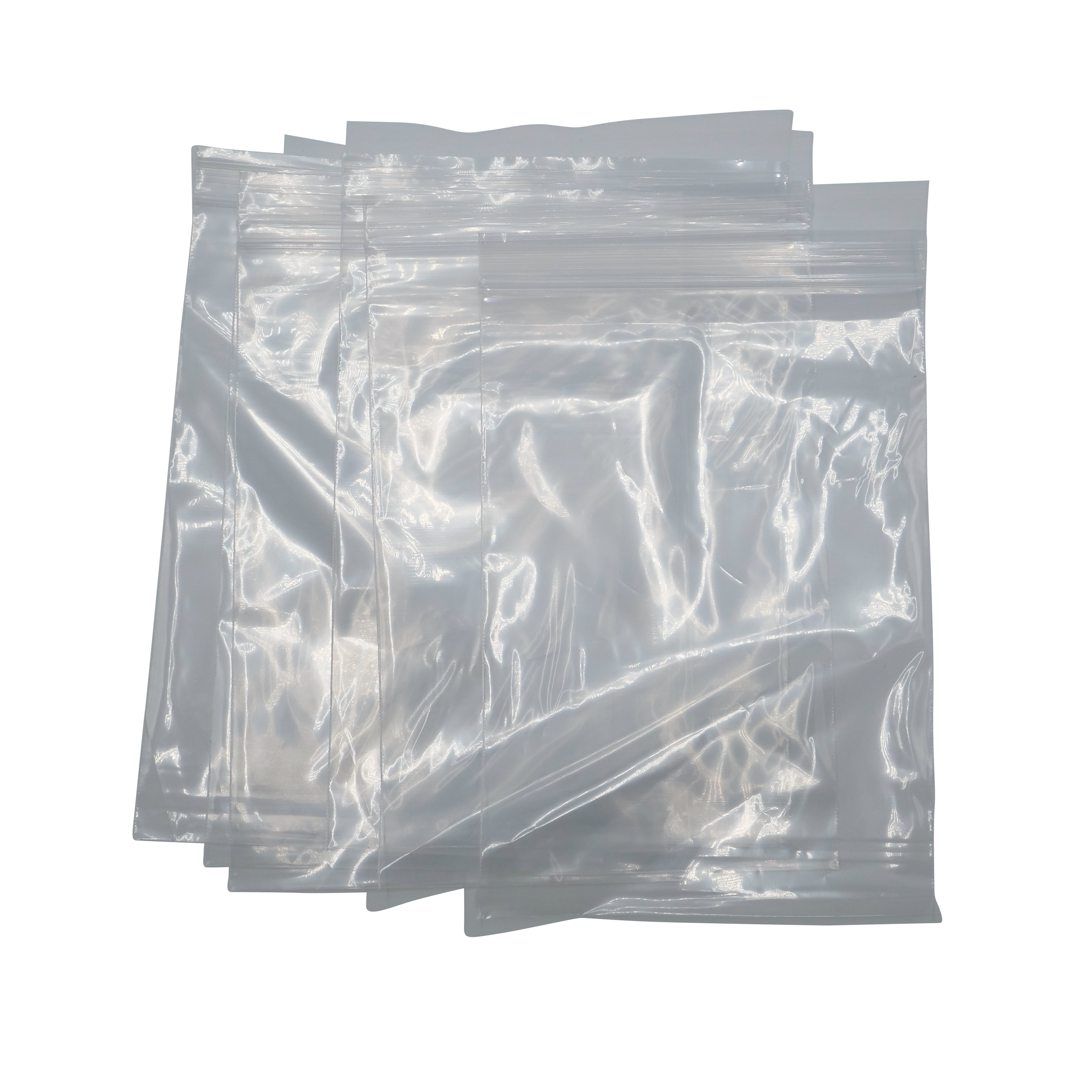 Crystal Clear Polyethylene Zipper Bags with Round Hang Hole, 5” x 7”, 100  Pack