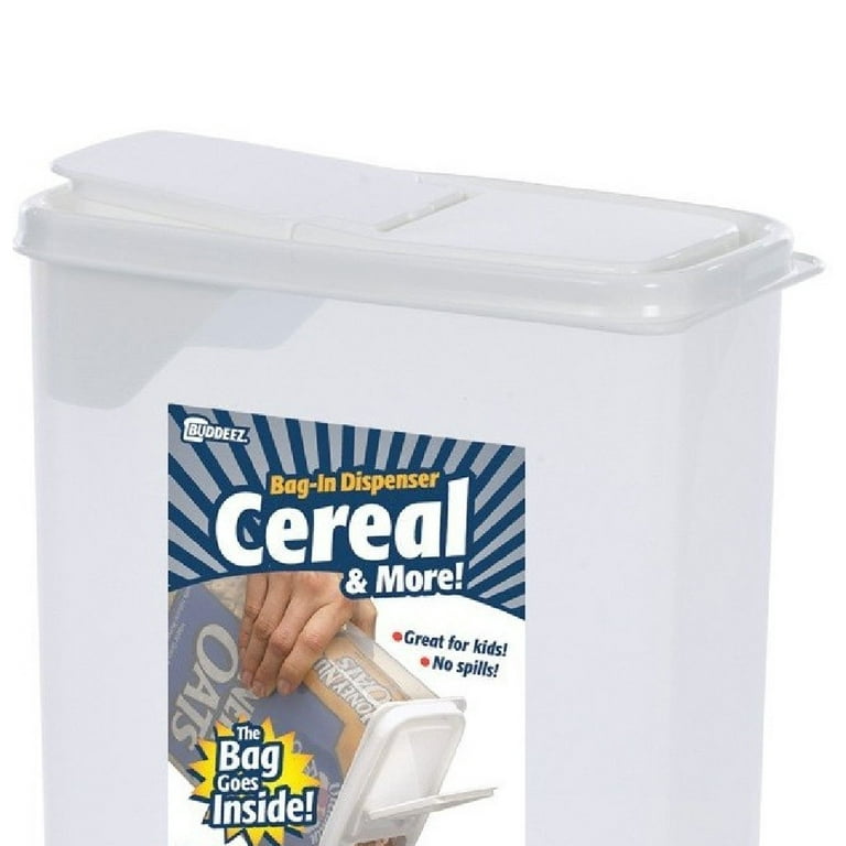 Buddeez Cereal Dispenser Bag-in Storage Container 4 Quart Plastic