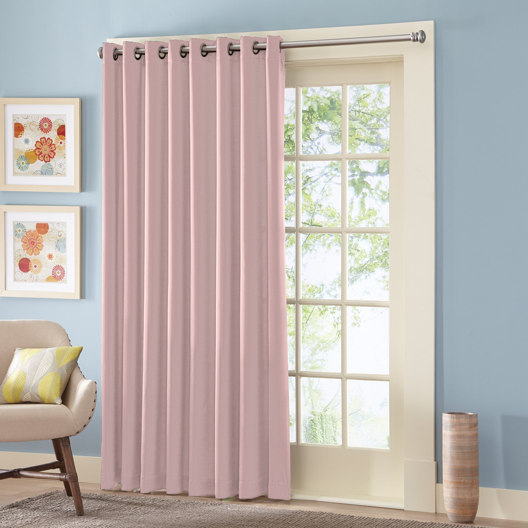 Best Home Fashion New Pink Solid Grommet Room Darkening