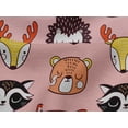 thumbnail image 5 of oneOone Viscose Jersey Medium Pink Fabric Cute Animal Face Pattern Craft Projects Decor Fabric Printed By The Yard 60 Inch Wide, 5 of 5