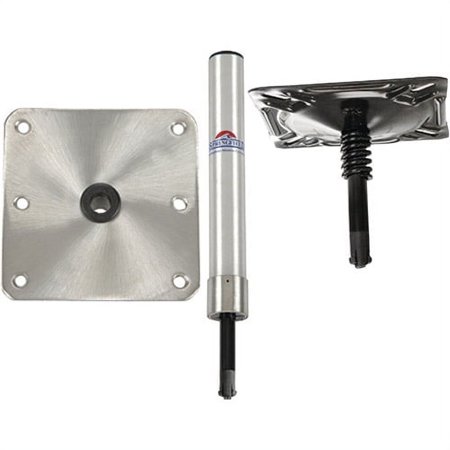 UPC: 0038132977709 | Springfield KingPin Removable Pedestal System Standard Hi-Lo 3-Piece Package Satin Finish (Includes Post Swivel and Base)