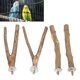 thumbnail image 1 of Stand de Percha de Pájaros, Madera de Trepada de Aves no Tóxica y fácil de Instalar que les Ayude A Relajarse y descomprimir no Pinta para al aire libre para el día para, 1 of 7