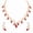 Red/Maroon, variant on Indian Gold Plated Crystal Drop Jewelry Set,Bollywood Style Wedding & Bridal Wear Necklace Earrings Rhinestone Jewelry Set MAROON