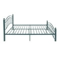 thumbnail image 5 of Christopher Knight Home Contemporary Queen Size Metal Bed Frame with Wavy Headboard and Footboard, Blue, 5 of 6