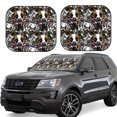 thumbnail image 1 of Fotbe Cute Dogs Puppy2 2-Piece Car Windshield Sun Shade | Sun Blocker for Car Windshield | Foldable Automotive Interior Accessories for Sun Protection-Small, 1 of 6