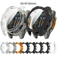 thumbnail image 2 of Smartwatch Shell Guard Covers PC Glass Case For 8 51/47/43mm Screen Protector Frame Shell Safe, Quick To Attach & Detach, 2 of 9