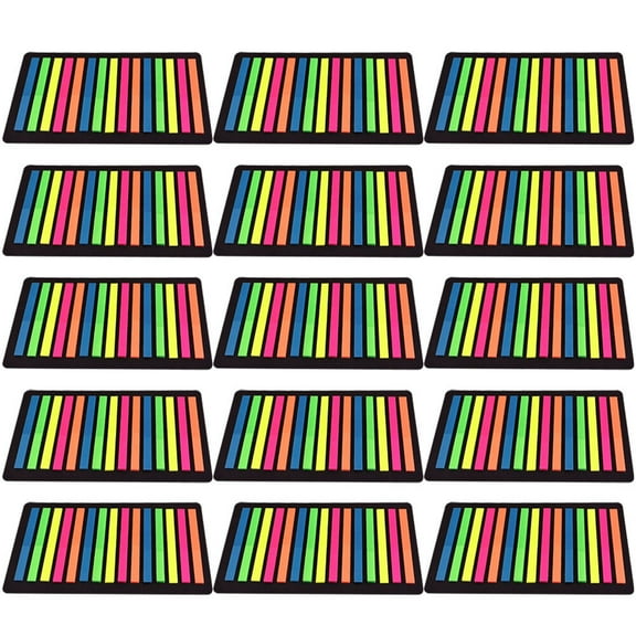 unbranded 15 Sheets Highlight Strips Mark Accessory Thin Highlighters