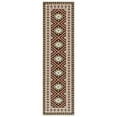 thumbnail image 5 of SAFAVIEH Veranda Magna Geometric Indoor/Outdoor Area Rug, Brown/Terracotta, 6'7" x 6'7" Square, 5 of 6