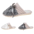 thumbnail image 4 of Oyedens Fuzzy Slippers for Women Indoor Outdoor Fashion Fluffy House Slippers Memory Foam Slip on Shoes, 4 of 6
