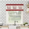 thumbnail image 2 of Rdsfhsp Valentine's Day Gnomes Valance Curtain Rod Pocket Window Curtain Happy Valentine's Day I Love U Romantic Red Love Heart Washable Window Treatment for Living Room Bedroom Decor 54x18 Inch, 2 of 5