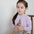 thumbnail image 4 of GYRATEDREAM Little Girls Cardigan Shrug Sweater Long Sleeve Dress Cover Up Button Open Front Shrug Cotton Sweaters 3-10T, 4 of 8