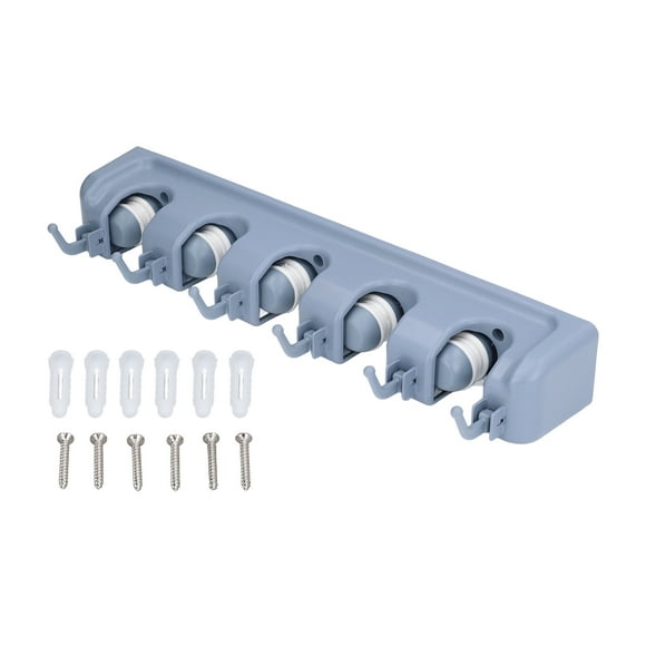 Broom Wall Mounted Rack,Mop Broom Holder Multifunctional Broom Holder Mop Holder Elevated Design
