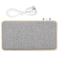 thumbnail image 1 of Altavoz Bluetooth 4,2 con diafragma de bajo de madera W5A, bocina grande de 70MM de grano de madera amarillo, 1 of 8