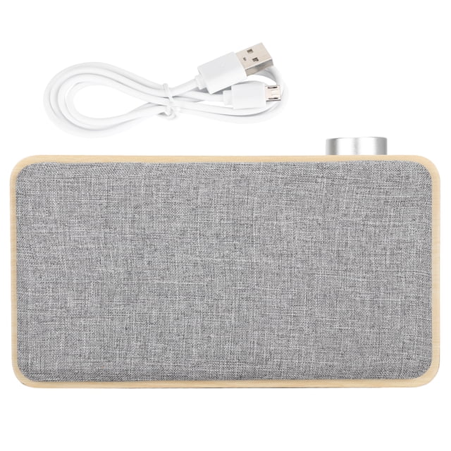 Altavoz Bluetooth 4,2 con diafragma de bajo de madera W5A, bocina grande de 70MM de grano de madera amarillo