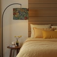 thumbnail image 6 of 2pcs Set Drum Lampshades (13"x 13"x 10"), Vintage Botanical Floral Colorful Flowers Birds Fabric Large Replacement Shades for Table, Floor, and Pendant Lamps, Simple Assembly Needed., 6 of 8