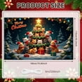 thumbnail image 2 of Themed Christmas Banner Santa Hat Design Xmas Party Display Christmas Tree Element Star Decor Holiday Backdrop for Christmas Party Xmas Celebration Holiday Decoration, 2 of 9