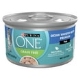 thumbnail image 3 of (12 pack) Purina ONE Pate, Natural Grain Free, Wet Cat Food, Oceanwhite Fish, 3 oz Can, 3 of 10
