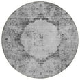 thumbnail image 2 of Addison Rugs Chantille Indoor/Outdoor Traditional Oriental Gray Washable Round Rug, 8' x 8', 2 of 6