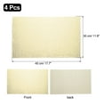 thumbnail image 2 of 4pcs Manteles Individuales de Espejo Brillante, 11.8" x 17.7" Oro Champán Retro Cuadrado Brillante para Decoración de Mesa de Cena Fiesta de Cumpleaños Despedida de Soltera, 2 of 6