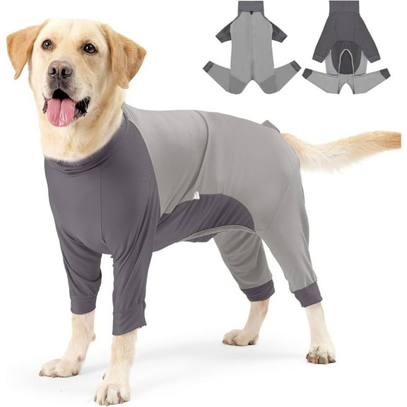 HQREA Dog Onesie After Spay Neuter Long Sleeve Dogs Recovery Body Suits for Female