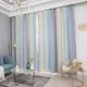 thumbnail image 4 of Cortinas de estrellas, cortinas opacas de estrellas para niños, niñas, dormitorio, sala de estar, co Tomshoo Beige 53 "W x 85 "L, 4 of 7