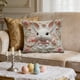 thumbnail image 1 of Uuiauoio Easter Bunny Pillow Cover 18 x 18inch Cute Rabbit Bunny Easter Decor Throw Pillow Case Cushion Cover Spring Season's Decorations for Home Sofa Bed, 1 of 7