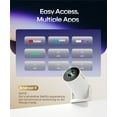 thumbnail image 3 of Magcubic Mini Projector 4K 1080P Support with WiFi 6 & BT 5.4 290 ANSI Brightness, Auto Vertical Keystone, 180 Degree Rotation, Portable Projector for Home Theater & Outdoor Movies HY300Pro White, 3 of 8