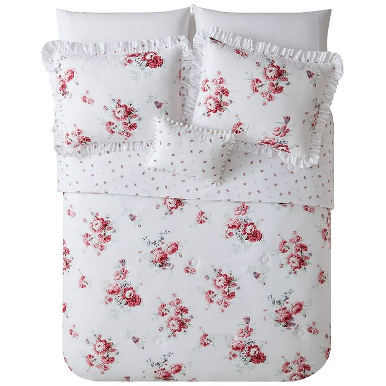 Simply Shabby Chic クッションカバー4枚セット Simply Shabby Chic Sunbleached Floral 4-Piece Washed