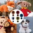 thumbnail image 5 of A Box 80Pcs 10 Styles Plastic Eyes 10mm 18mm Colored Craft Safety Eyes with Washers DIY, 5 of 6