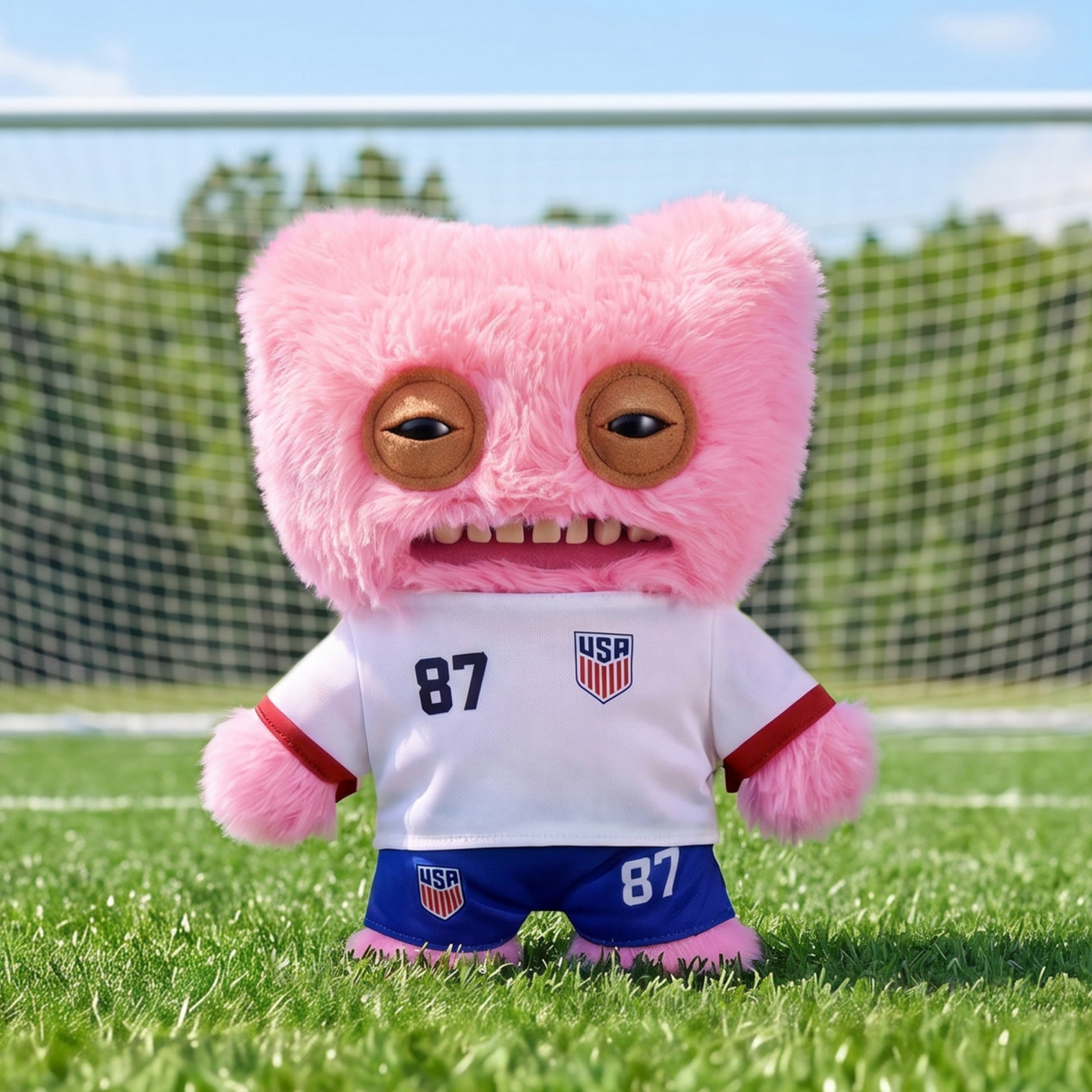 Fuggler US Soccer 9 Inch Plush Collectible Toy (Mr Buttons) by
