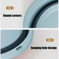thumbnail image 5 of HYLLai Foldable Wash Basin Collapsible Dish Pan for Kitchen Sink Portable Camping Laundry Bucket Foot Bath Tub, Light Blue, 5 of 6