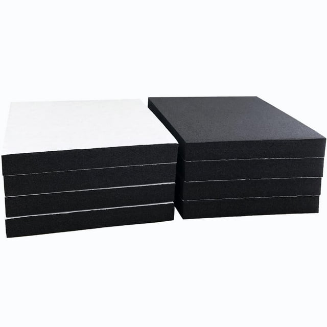 Acolchado de espuma de caucho de neopreno Salimhib de 4 x 4 pulgadas y 1,3 cm de grosor, paquete de 8