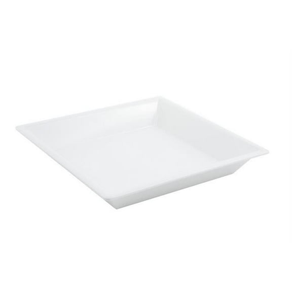 12.75 x 12.75 x 2 in. Melamine Insert Square Bowl, White - 3 quart