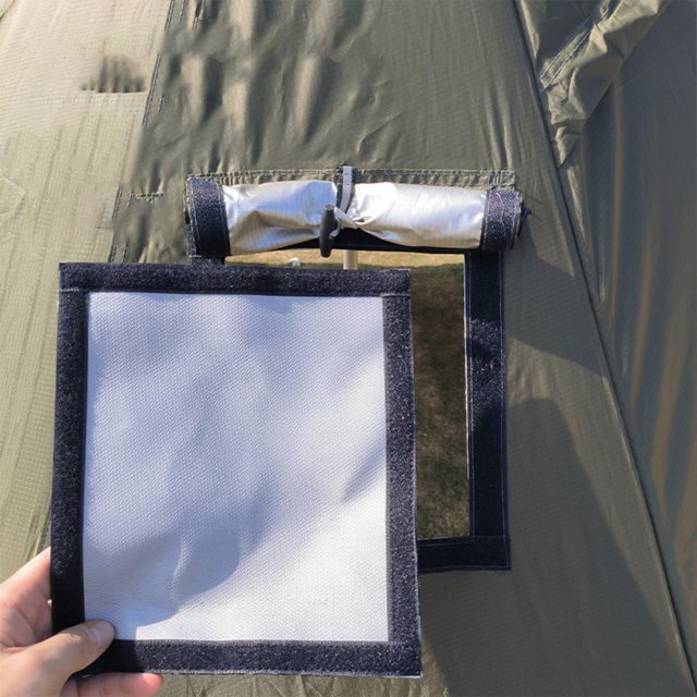 Estufa De Carpa Con Chimenea Resistente Al Fuego Para Senderismo, Barbacoa, Acampada Al Aire Libre, Picnic, Sin Solapa De Lluvia