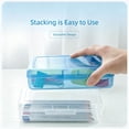 thumbnail image 6 of Pencil Box, Clear Hard Plastic Large Capacity Pencil Case for Middle Kids Back to School Supplies, 6 of 9
