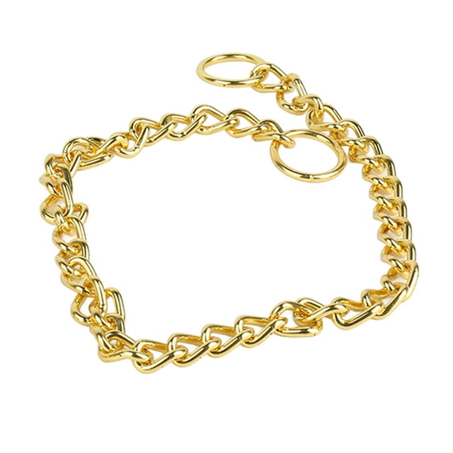 Collar para mascotas collar ligero portátil para mascotas piel decorativa de color dorado amigable para perros para el hogar ANGGREK Otros