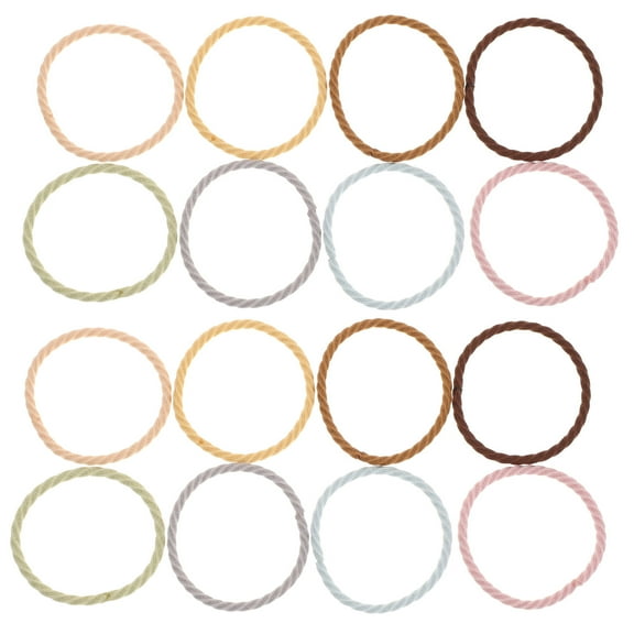 DRAFIDEEP Soft Ponytail Holders Hair Ties in Assorted Colors with No Damage and Convenient Storage Container