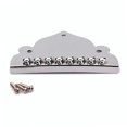 thumbnail image 2 of unbranded Pieza De Repuesto Tailpiece Triangular Para Guitarra Con Acabado Cromado Color Plata, 2 of 2