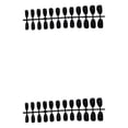 thumbnail image 1 of Vogacara Uñas postizas con purpurina para mujer, herramientas de manicura desmontables artificiales esmeriladas, accesorios puntiagudos Negro 2Conjunto, 1 of 6