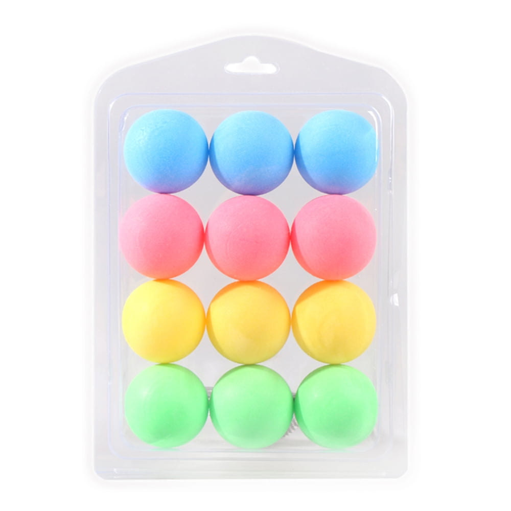 12 Pcs Colorful Ping Pong Balls Table Tennis Decor Balls Multi