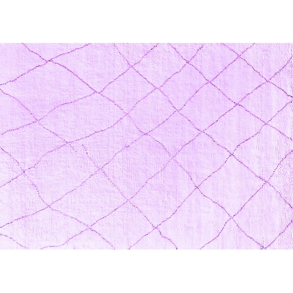 Ahgly Company Indoor Rectangle Oriental Purple Industrial Area Rugs, 5' x 8'