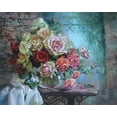 thumbnail image 2 of Rogozina, Svetlana 14x12 Gold Ornate Wood Framed with Double Matting Museum Art Print Titled - Roses are Fragrant, 2 of 4