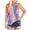 Blue, variant on Women's Camisole Tank Top Leopard Tie-Dye Sleeveless Loose Undershirts