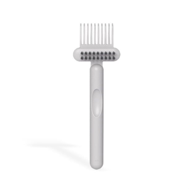 Bewildely Cepillo de limpieza de peine Mini Mango antideslizante Cepillo de pelo hueco de plástico Rizador Quitar regalos de Baño Gris Suministros de limpieza para el hogar gris Bewildely HA059188-03B