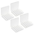 thumbnail image 1 of Unique Bargains Fishing Tackle Box, 4 Pack 6.9 x 6 x 1.2 Inch Plastic 5-Grid Fish Lure Bait Hooks Accessory Storage Container, Clear, 1 of 5