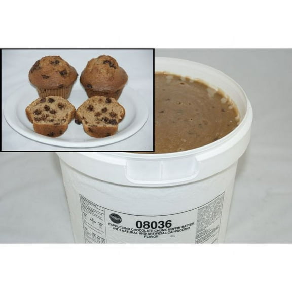 General Mills Pillsbury Cappuccino Chocolate Chunk Muffin Batter, 18 Pound - 1 each.