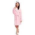 thumbnail image 1 of Girls Plush Sleep Robe - 3D Face Fleece Bathrobe, 1 of 6