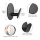 thumbnail image 2 of Ganchos adhesivos de 6 piezas, ganchos de pared para baño sin taladrar, ganchos para toallas impermeables, negro mate, 48mm, 2 of 3