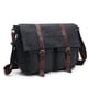 thumbnail image 1 of Mujeres Hombres Bolsa de Hombro Cámara Libro Bolera Cartera Almacenamiento Crossbody Pack Amplio Capacidad Camping Flap Messenger Bolso Bolsillos múltiples Negro Grande Methold AP004585-09, 1 of 6
