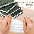 thumbnail image 3 of Mini Spiral Notebooks, A7 Waterproof Notebook, Top-Opening, Black Cover Pocket Notepad for Outdoor Activities Recording and Tactical Pocket, 3 of 7